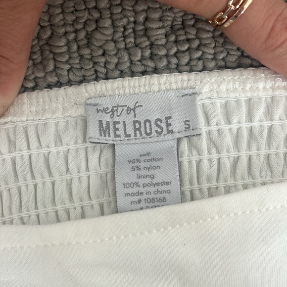 Off white Tilly’s cotton corset top size small - Picture 3 of 5